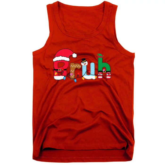 Bruh Christmas Tank Top