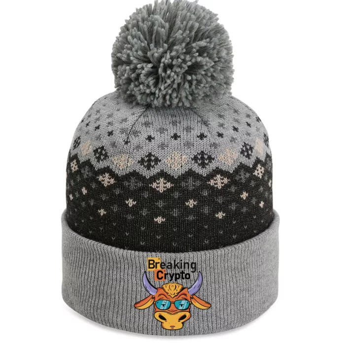 Breaking Crypto Bull The Baniff Cuffed Pom Beanie