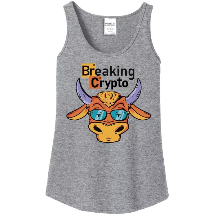 Breaking Crypto Bull Ladies Essential Tank