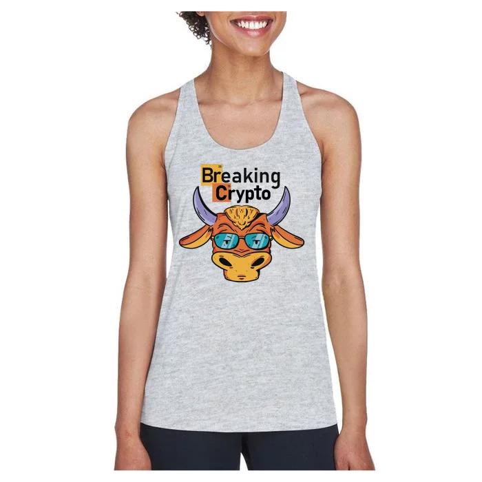 Breaking Crypto Bull Women's Racerback Tank