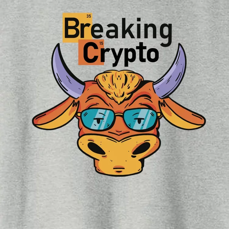 Breaking Crypto Bull Women's Crop Top Tee