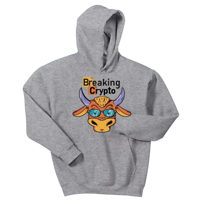 Breaking Crypto Bull Kids Hoodie