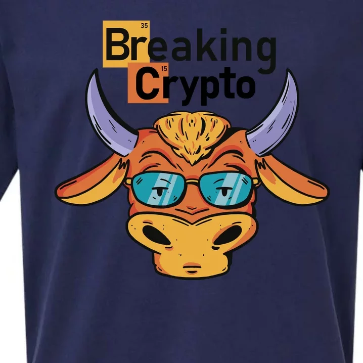 Breaking Crypto Bull Sueded Cloud Jersey T-Shirt