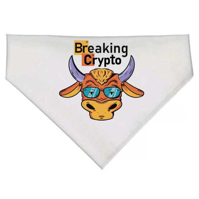 Breaking Crypto Bull USA-Made Doggie Bandana