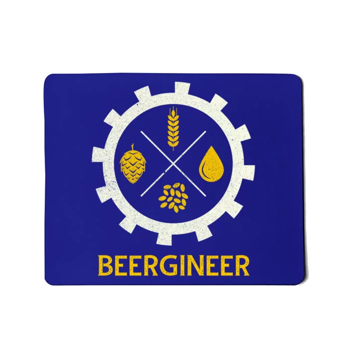 Beergineer Craft Beer Brewer Engineer Homebrew Ipa Gift Funny Gift Mousepad