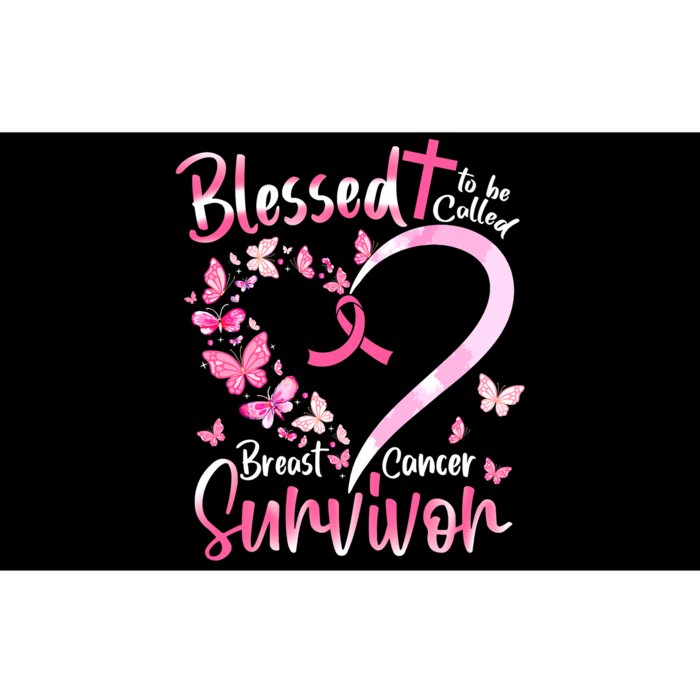 Breast Cancer Butterfly Blessed To Be Called Survivor Bumper Sticker