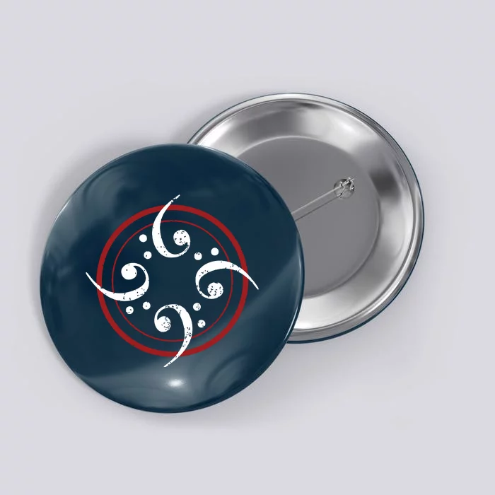 Bass Clef Bass Guitar Player Bassist Button