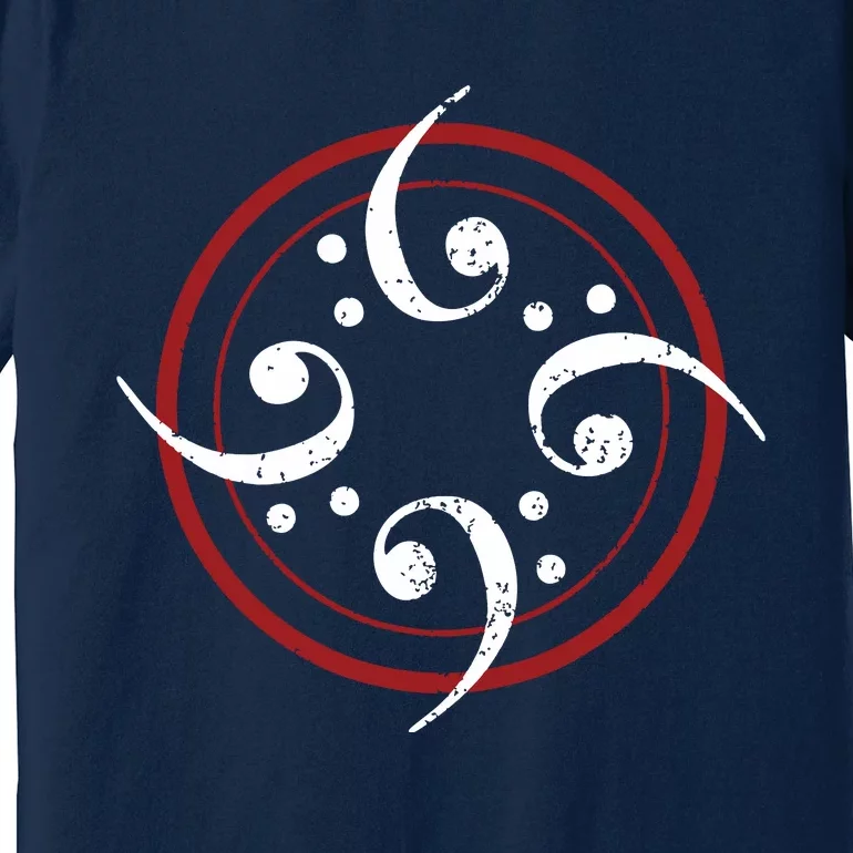 Bass Clef Bass Guitar Player Bassist Premium T-Shirt