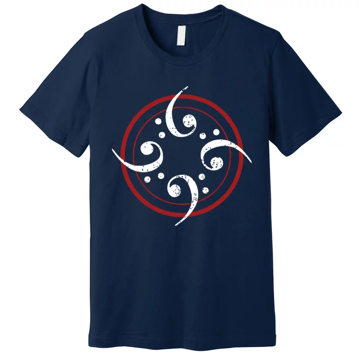 Bass Clef Bass Guitar Player Bassist Premium T-Shirt