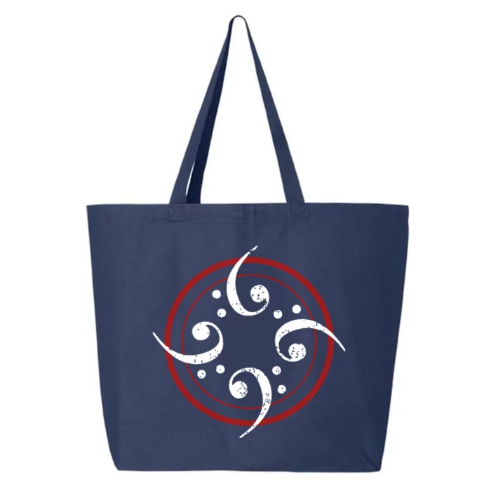 Bass Clef Bass Guitar Player Bassist 25L Jumbo Tote