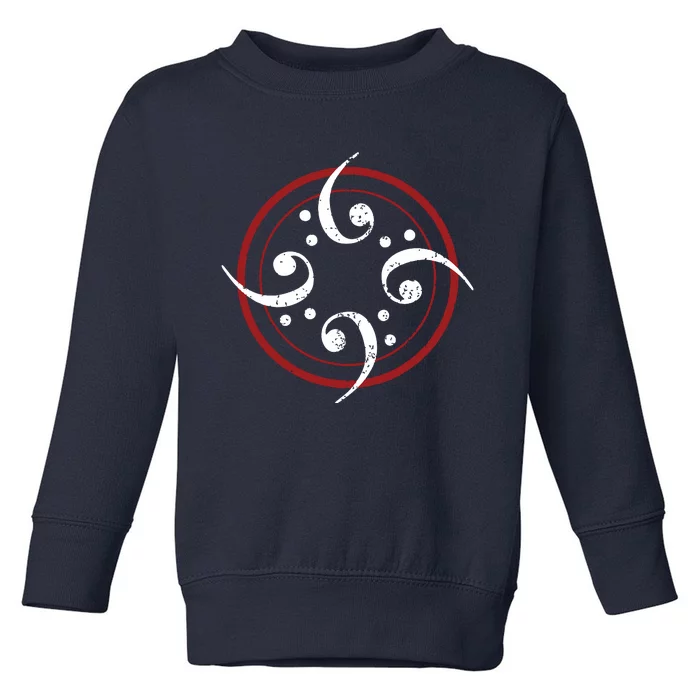 Bass Clef Bass Guitar Player Bassist Toddler Sweatshirt