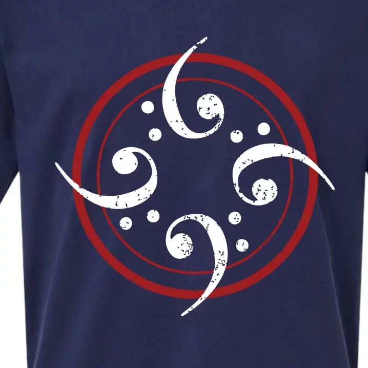 Bass Clef Bass Guitar Player Bassist Sueded Cloud Jersey T-Shirt