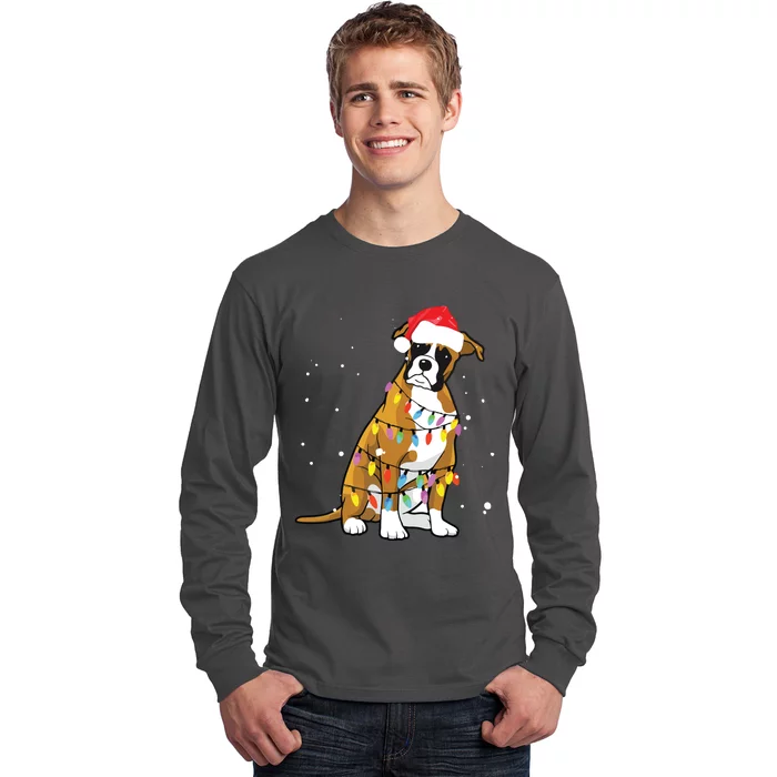 Boxer Christmas Boxer Dog Christmas Gift Long Sleeve Shirt