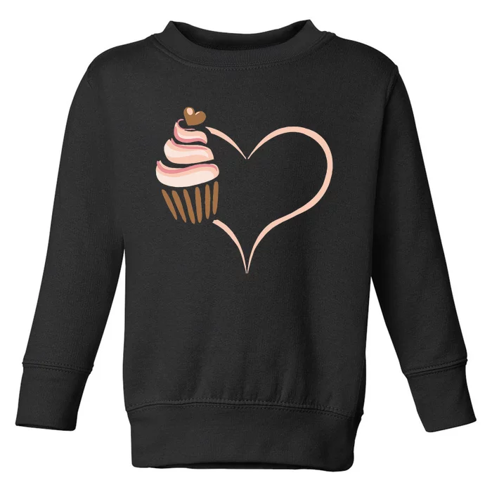 Baking Cupcake Cute Bakery Muffin Baking Cooking Toddler Sweatshirt