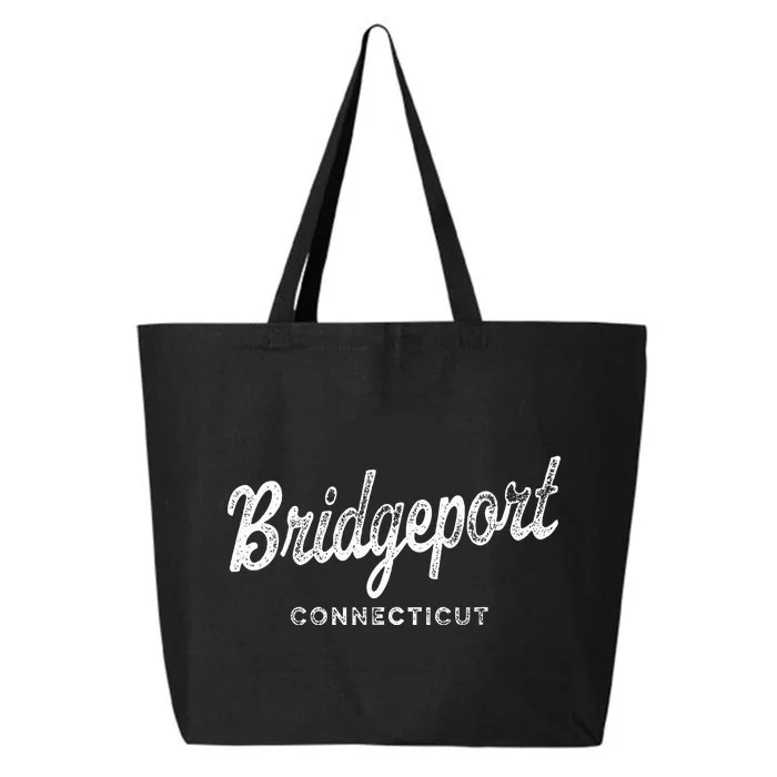 Bridgeport Connecticut Ct Vintage Athletic 25L Jumbo Tote