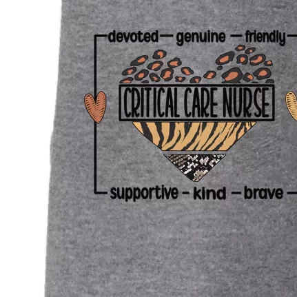 Best Critical Care Nurse Critical Care Nursing Gift Doggie 3-End Fleece Hoodie