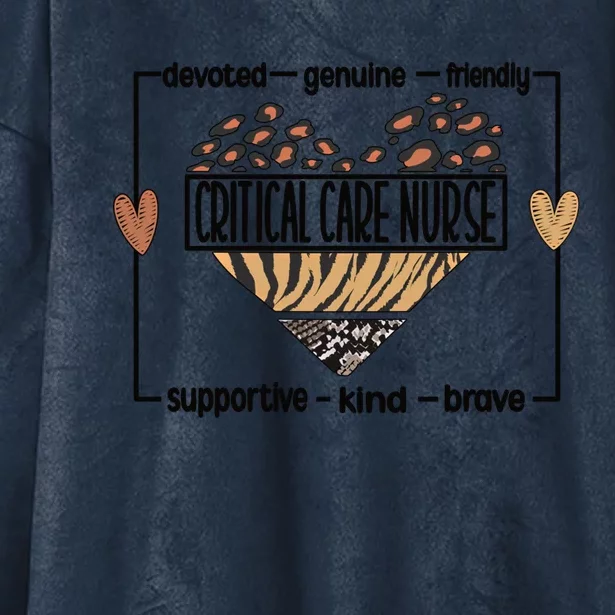 Best Critical Care Nurse Critical Care Nursing Gift Hooded Wearable Blanket