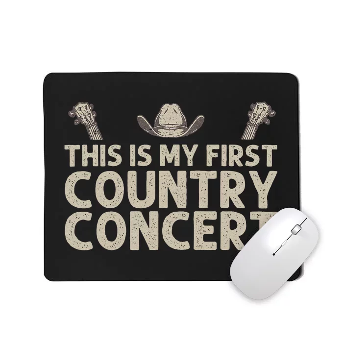 Best Country Concert Art For Country Music Concert Mousepad