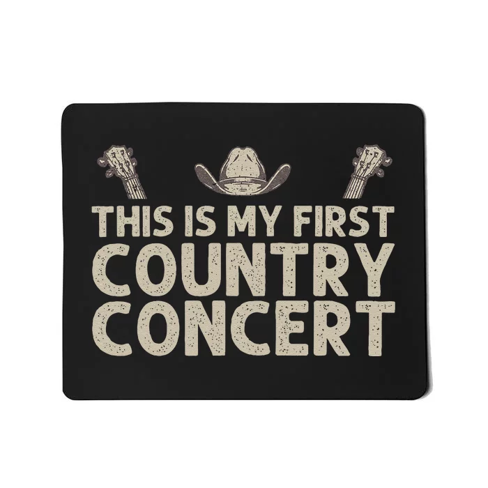 Best Country Concert Art For Country Music Concert Mousepad