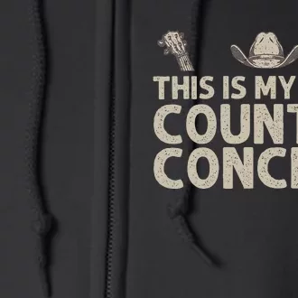 Best Country Concert Art For Country Music Concert Full Zip Hoodie