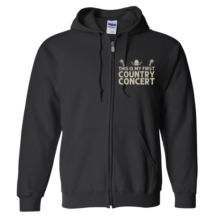 Best Country Concert Art For Country Music Concert Full Zip Hoodie