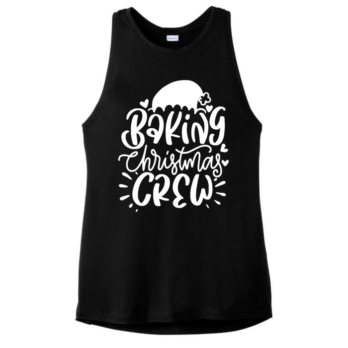 Baking Christmas Crew Holiday Ladies Tri-Blend Wicking Tank