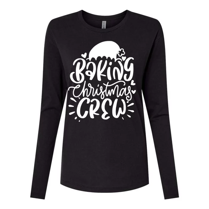 Baking Christmas Crew Holiday Womens Cotton Relaxed Long Sleeve T-Shirt