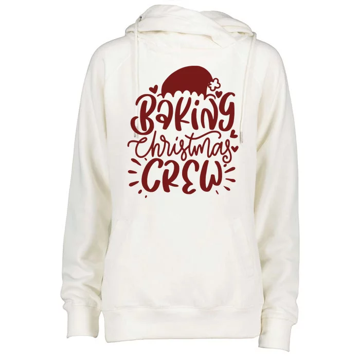 Baking Christmas Crew Holiday Womens Funnel Neck Pullover Hood