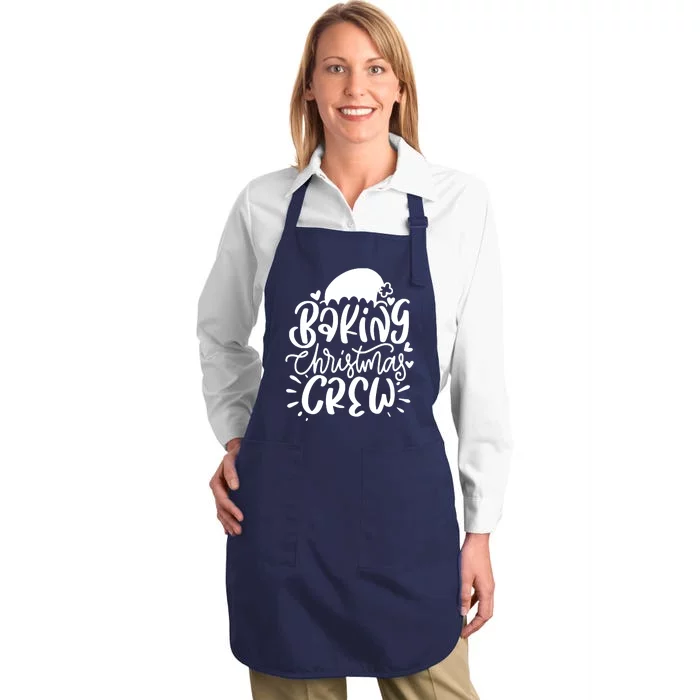 Baking Christmas Crew Holiday Full-Length Apron With Pocket