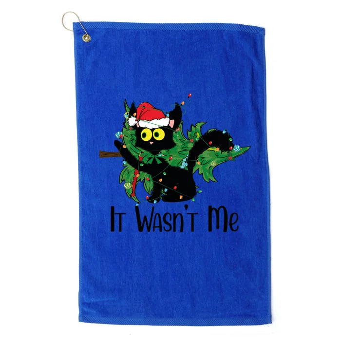 Black Cat Christmas Lights Pushing Christmas Tree Over What? Meaningful Gift Platinum Collection Golf Towel