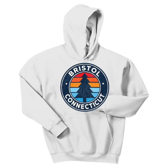 Bristol Connecticut Ct Vintage Kids Hoodie