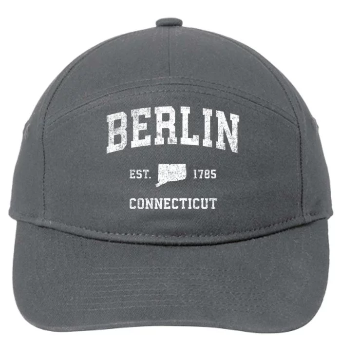 Berlin Connecticut Ct Vintage Sports 7-Panel Snapback Hat