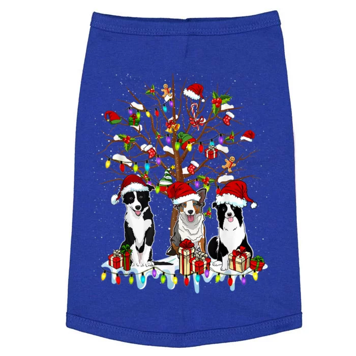 Border Collie Christmas Tree Funny Xmas Border Collie Dog Gift Doggie Tank