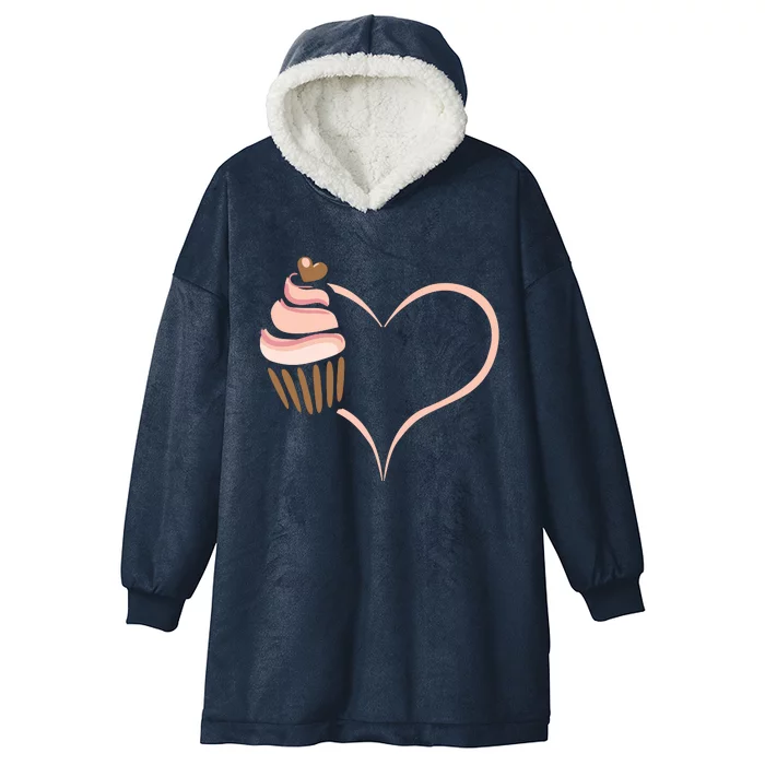 Baking Cupcake Cute Bakery Muffin Baking Cooking Hooded Wearable Blanket