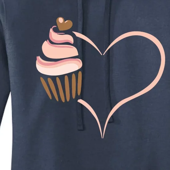 Baking Cupcake Cute Bakery Muffin Baking Cooking Women's Pullover Hoodie