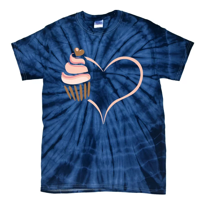 Baking Cupcake Cute Bakery Muffin Baking Cooking Tie-Dye T-Shirt