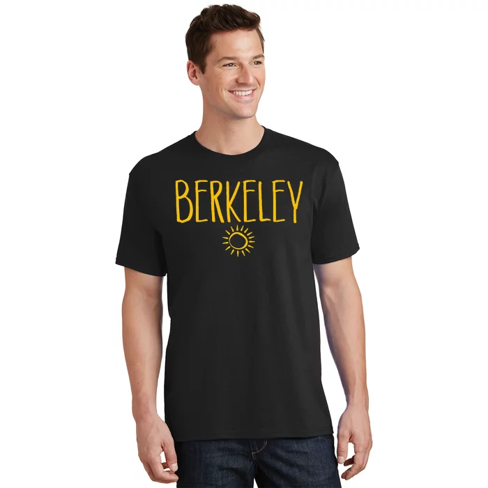 Berkeley California CA Sun Drawing Amber Print T-Shirt