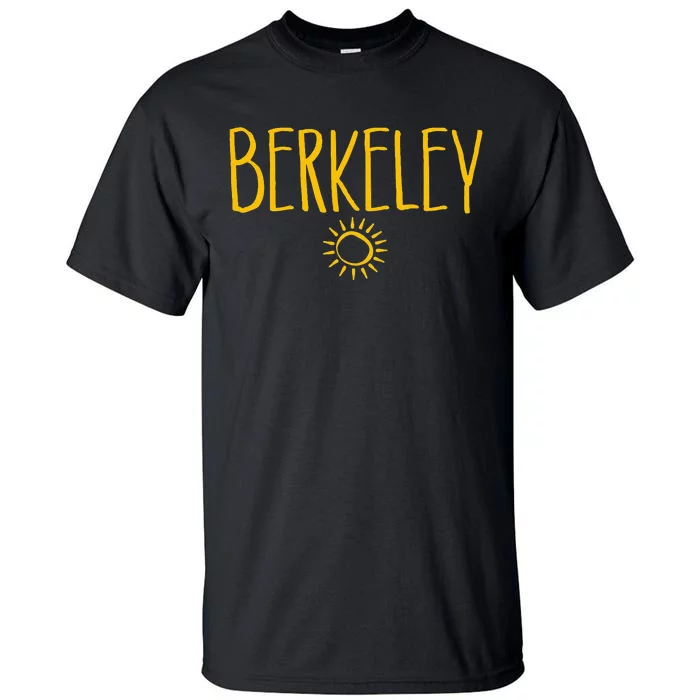 Berkeley California CA Sun Drawing Amber Print Tall T-Shirt