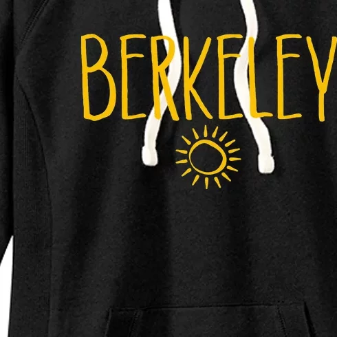 Berkeley California CA Sun Drawing Amber Print Women's Fleece Hoodie