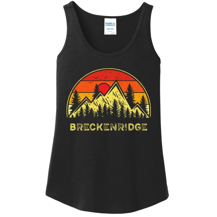 Breckenridge Colorado Co Mountains Hiking Souvenir Ladies Essential Tank