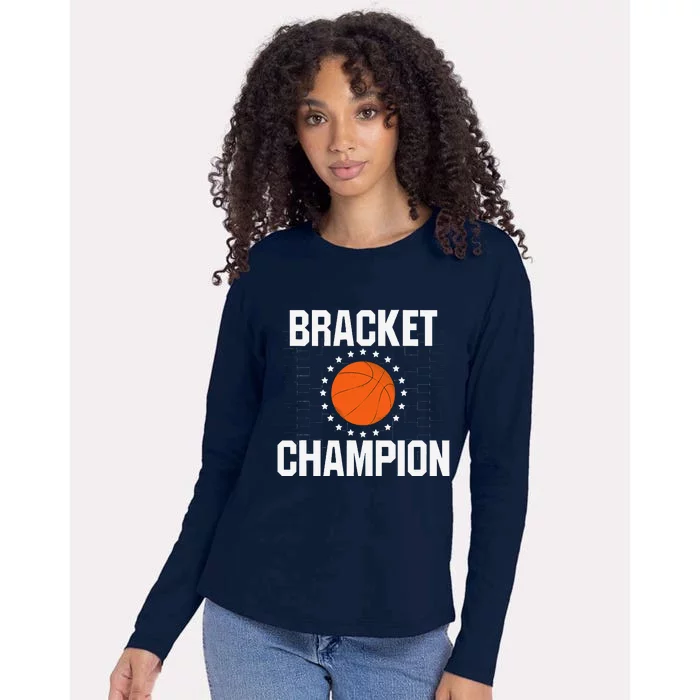 Bracket Champion College Basketball Tournament Womens Cotton Relaxed Long Sleeve T-Shirt