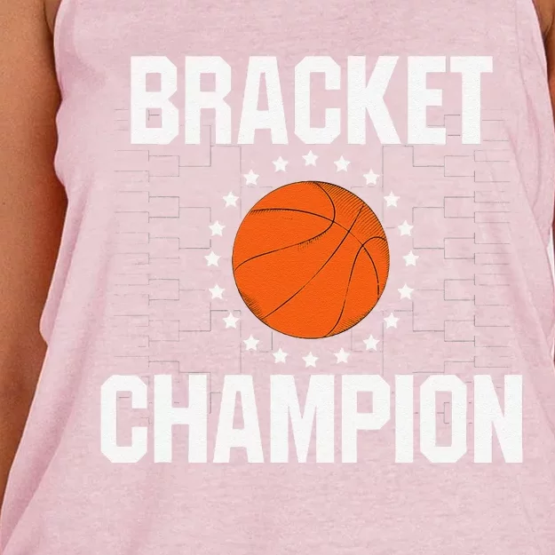 Bracket Champion College Basketball Tournament Women's Knotted Racerback Tank