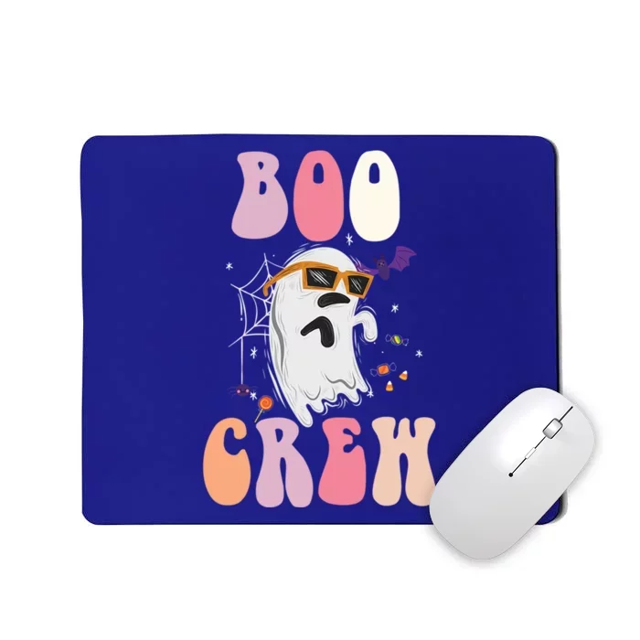 Boo Crew Cute Ghost Halloween Costume Spooky Season Gift Mousepad