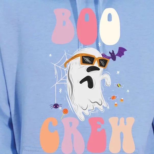 Boo Crew Cute Ghost Halloween Costume Spooky Season Gift Unisex Surf Hoodie