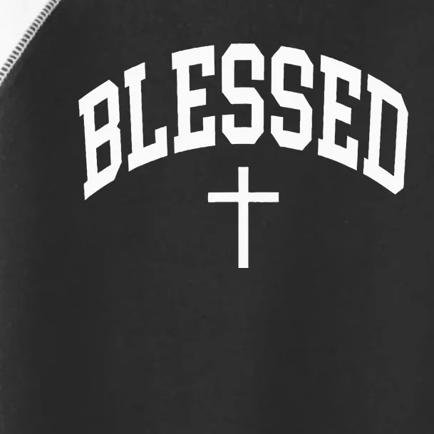 Blessed Cross Christian Religious Faith Toddler Fine Jersey T-Shirt