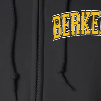 Berkeley California Ca Varsity Full Zip Hoodie