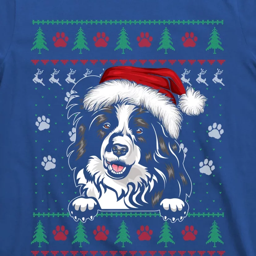 Border Collie Christmas Ugly Sweater Funny Dog Lover Xmas Gift T-Shirt