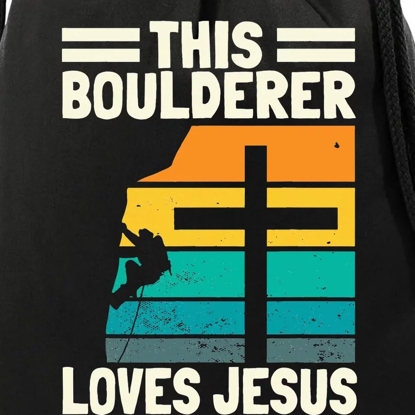 Bouldering Christians Climber Boulderer Artificial Climbing Drawstring Bag