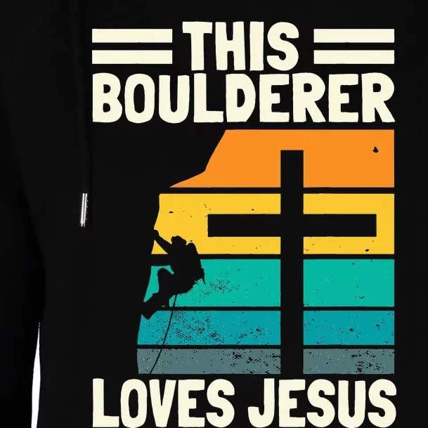 Bouldering Christians Climber Boulderer Artificial Climbing Womens Funnel Neck Pullover Hood