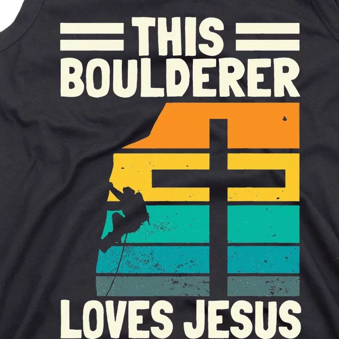 Bouldering Christians Climber Boulderer Artificial Climbing Tank Top